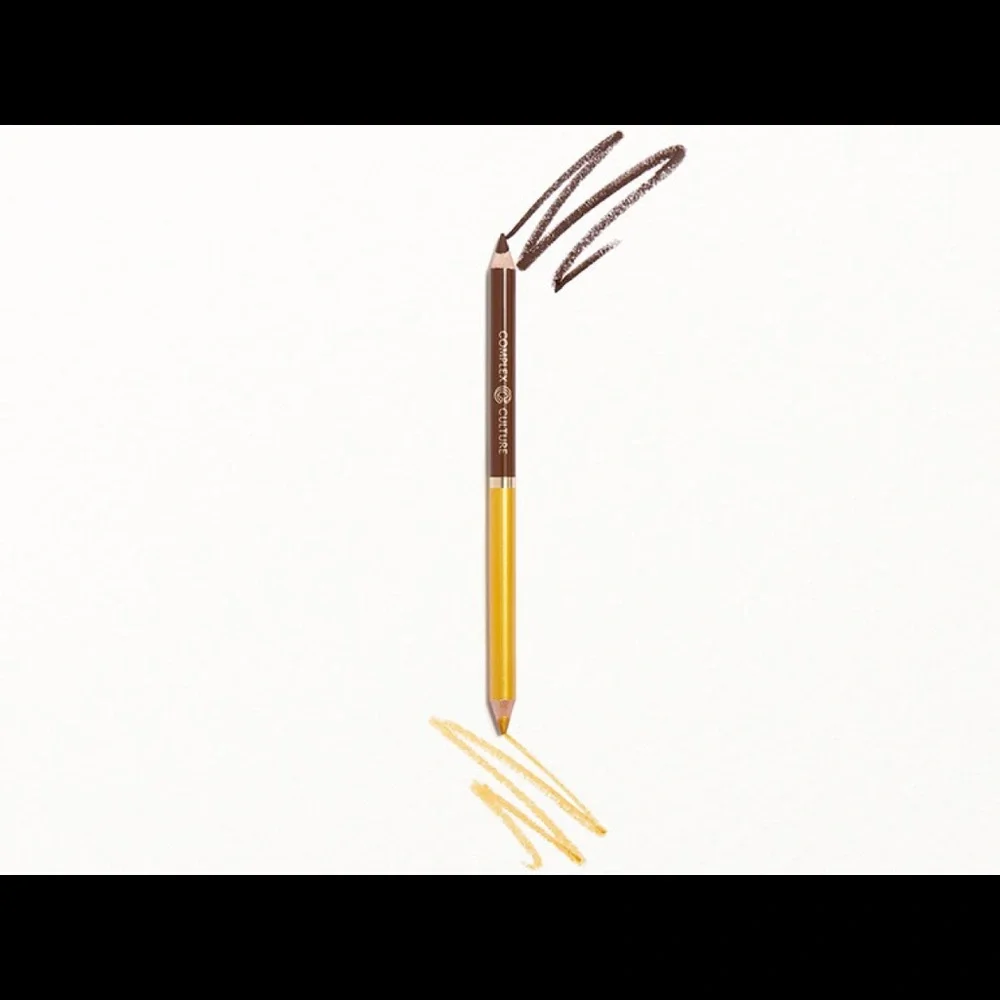 COMPLEX CULTURE Double Dimension Dual Ended Eyeliner Matte Brown / Metallic Gold